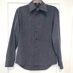 SOLD ‼️Diesel cotton snap button up long sleeve shirt Men’s S